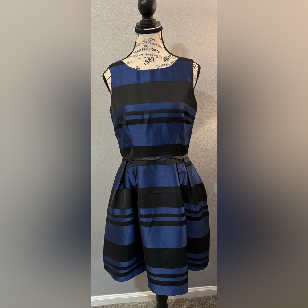NWT Southern Tide Sleeveless Stripe Fit-and-Flare Dress - Picture 4 of 13